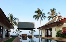 Thai style villa right on the beach, Maenam, Suratthani, Thailand for 7,800 € per week