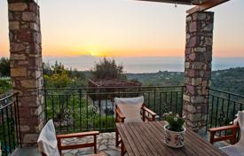 Spacious stone villa with a large plot and panoramic sea views, Peloponnese, Greece for 300,000 €