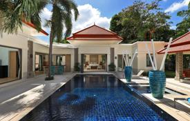 Furnished villa with a swimming pool in a residence with around-the-clock security and a parking, Bang Tao, Phuket, Thailand for $2,440,000