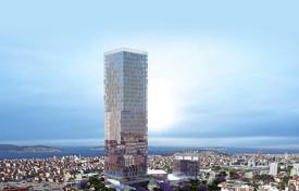 High-rise residence with a swimming pool and a sports center near the coast, Istanbul, Turkey for From $194,000