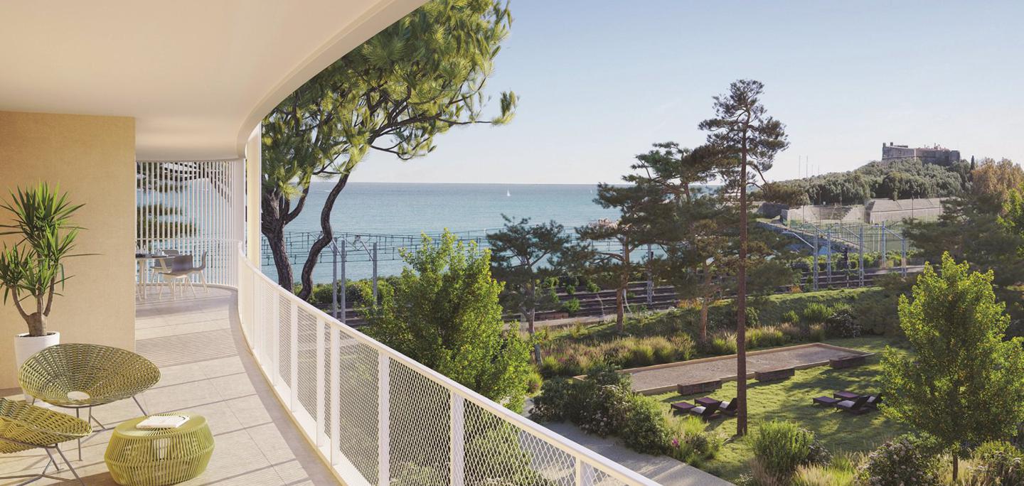 New residential complex near the sea in Antibes, Cote d'Azur