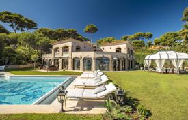 Stunning villa with spacious gardens, a pool and a private beach on the Cap d'Antibes, Côte d'Azur, France for 85,000 € per week