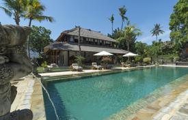 Guarded villa with a swimming pool and a tennis court near the beach, Sanur, Bali, Indonesia for $10,500 per week