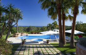 Villa with terrace, pool and spectacular views of the sea surrounded by a garden, on a hill, between Porroig and Es Cubells, Ibiza for 14,600 € per week