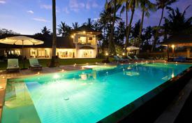 Spacious villa with a swimming pool and a spa on the first sea line, Bali, Indonesia. Price on request