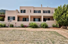 Cozy furnished villa with panoramic sea views, a garden, a swimming pool, a parking and an outdoor seating area, Es Cubells, Spain. Price on request