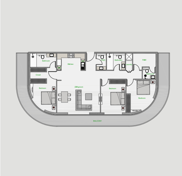 3 bedrooms