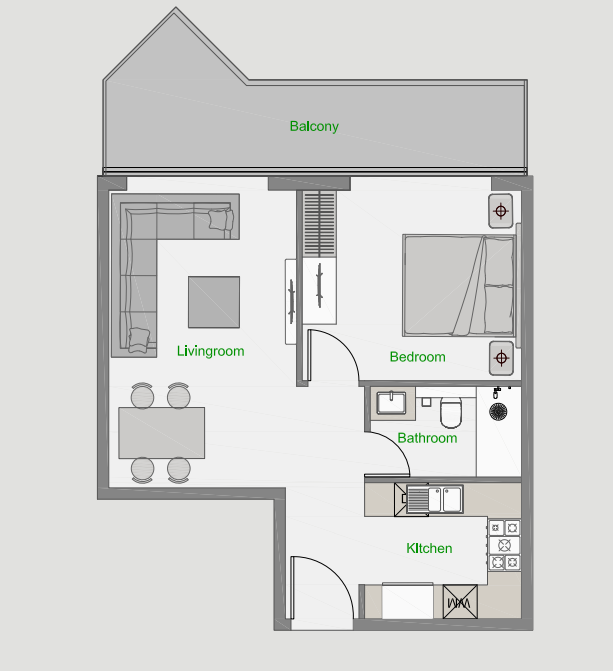 1 bedroom