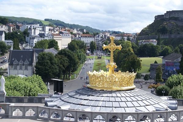 the Basilica of Our Lady of the Rosary of Lourdes