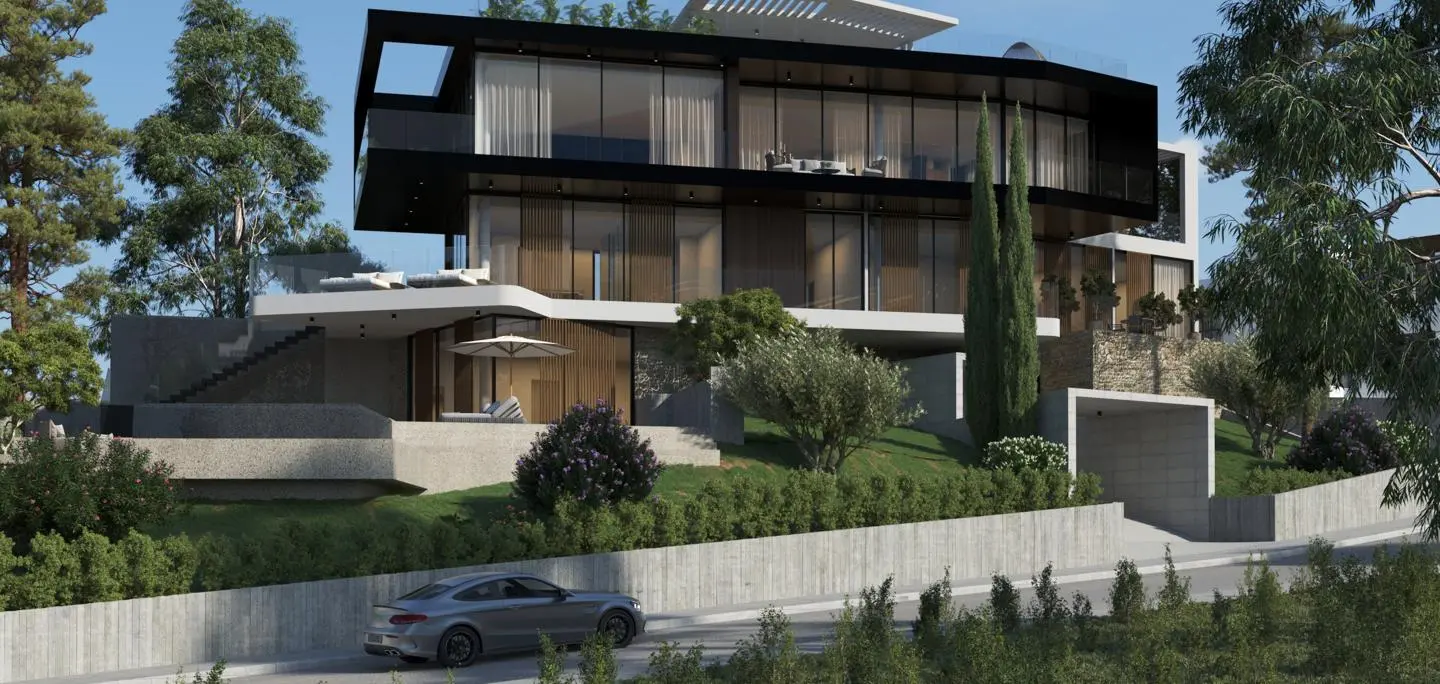 New villa with swimming pools and a spa area at 290 meters from the sea, Agios Tychonas, Limassol