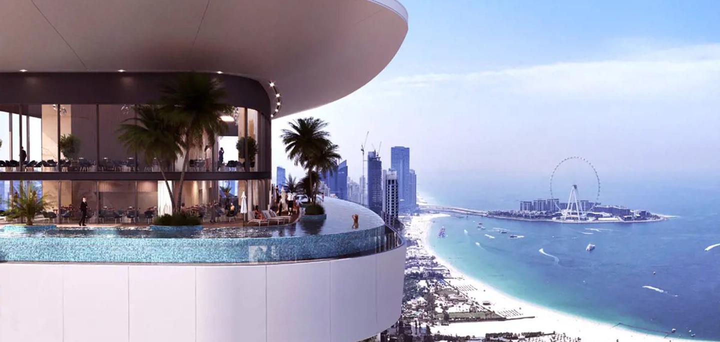 Exclusive Seahaven Sky luxury apartments overlooking the marina, sea, islands, Ain Dubai, in Dubai Marina