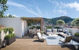 New residential complex with underground parking in Nice, Cote d'Azur, France