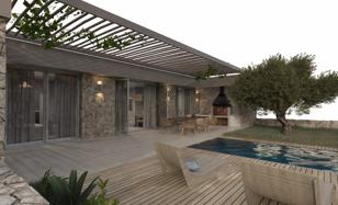 Spacious houses with swimming pools and terraces, overlooking the sea and green hills, Loutraki, Crete, Greece for From 330,000 €
