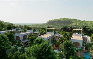 New complex of villas with swimming pools, roof-top terraces and sea views, Samui, Thailand for From $385,000