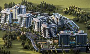 New residence with swimming pools, an aqua park and a private beach, Avsallar, Turkey for From 7,646,000 TRY