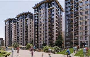New residential complex with a swimming pool and gardens close to a metro station, Istanbul, Turkey for From 11,654,000 TRY