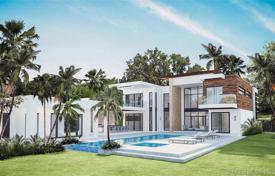 Modern villa with a pool, a spa, a garage and a terrace, Pinecrest, USA for $5,695,000