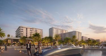 New beachfront residential complex Porto View with a swimming pool, Port Rashid, Dubai, UAE