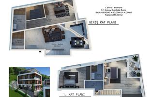 2-bedroom penthouse 139 m² in Alanya for 47,199,000 TRY