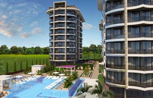 Residential complex with swimming pools and large spa centre, 100 meters to the sea, Tosmur, Alanya, Turkey for From 12,724,000 TRY