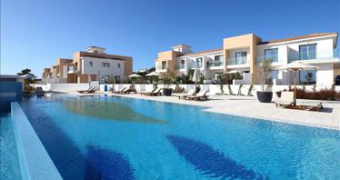 Complex of modern townhouses with a garden and a swimming pool, Paphos, Cyprus