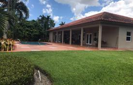 Spacious villa with a backyard, a pool, a sitting area, a garden and a garage, Miami, USA for $2,300,000