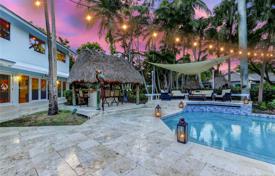 Spacious villa with a garden, a backyard, a pool, a summer kitchen, a sitting area, a terrace and a parking, Miami, USA for $1,725,000