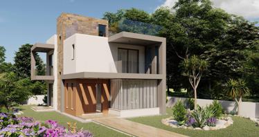 Complex of spacious villas close to a school and the center of Paphos, Cyprus