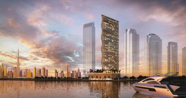 New high-rise residence Mar Casa with a beach, swimming pools and a spa center, Maritime City, Dubai, UAE