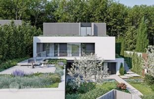 Two-storey new villa with a landscaped garden in Ljubljana, Slovenia. Price on request