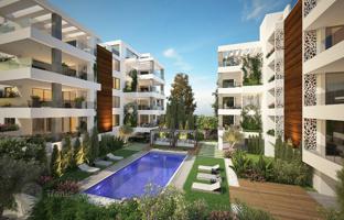 Gated residential complex with a swimming pool and a green area in a prestigious area of Paphos, Cyprus for From 380,000 €
