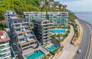 Prestigious residential complex with swimming pools just 70 m from the sea, Kargicak, Alanya, Türkiye for From 12,494,000 TRY