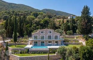 Two new houses with a swimming pool and panoramic sea views in Lefkada, Peloponnese, Greece for 1,300,000 €