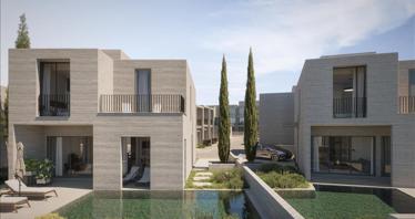 New gated complex of villas with a swimming pool close to the beach, Emba, Cyprus