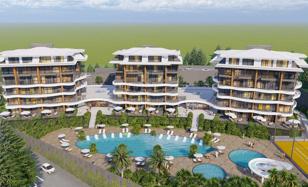Luxury residence with swimming pools and a tennis court clos to the sea, Alanya, Turkey for From 7,745,000 TRY