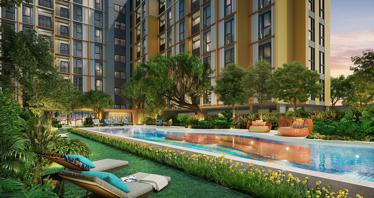 New residential complex of comfort-class apartments in Wichit, Phuket, Thailand