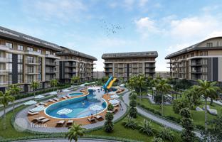 Luxury residence with swimming pools and a parking close to the beach and the center of Alanya, Oba, Turkey for From 8,329,000 TRY