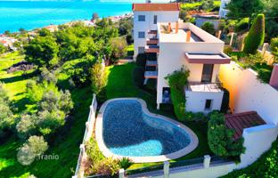 Three-storey furnished house with a swimming pool and beautiful views of the Gulf of Corinth in Melissi, Xylokastro, Greece for 550,000 €