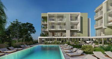 Low-rise residence with a swimming pool close to the sea and the center of Paphos, Cyprus