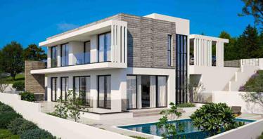 New complex of villas with swimming pools and panoramic views, Limassol, Cyprus