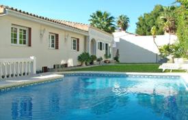 Modern villa with a swimming pool and a garden in a gated guarded residence, Marbella, Spain. Price on request