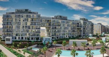 New residence Midtown Mesk with parks and swimming pools close to a metro station, Production City, Dubai, UAE
