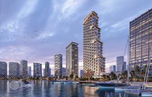 New high-rise Atelis project with pools, co-working areas and direct access to the promenade in Dubai Design District, in the heart of Dubai for From $2,295,000
