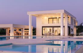 Luxury villa with a pool and a sports field on the beach in Nea Moudania, Halkidiki, Greece for 9,800 € per week