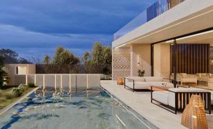 New three-level villa with a pool, a spa, a gym and beautiful views in Loutraki, Peloponnese, Greece for 2,000,000 €