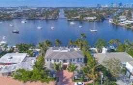 Comfortable villa with a private pool, a garage, a terrace and a lake view, Fort Lauderdale, USA for $7,695,000