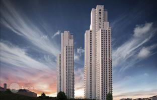 High-rise residence with swimming pools, a green area and a restaurant close to the city center, Istanbul, Turkey for From 24,069,000 TRY