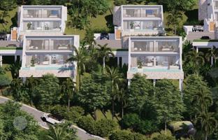 Complex of villas with swimming pools close to the center of Chaweng, Samui, Thailand for From $366,000