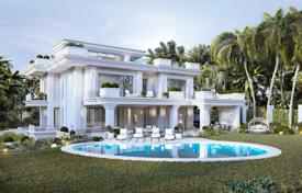 New villa with a garden, a swimming pool and a terrace on the first sea line, Golden Mile, Marbella, Spain for 6,400,000 €