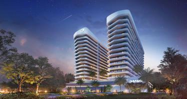 Residential complex with swimming pool, gym and cinema, in the green residential area Damac Hills 2, Dubai, UAE